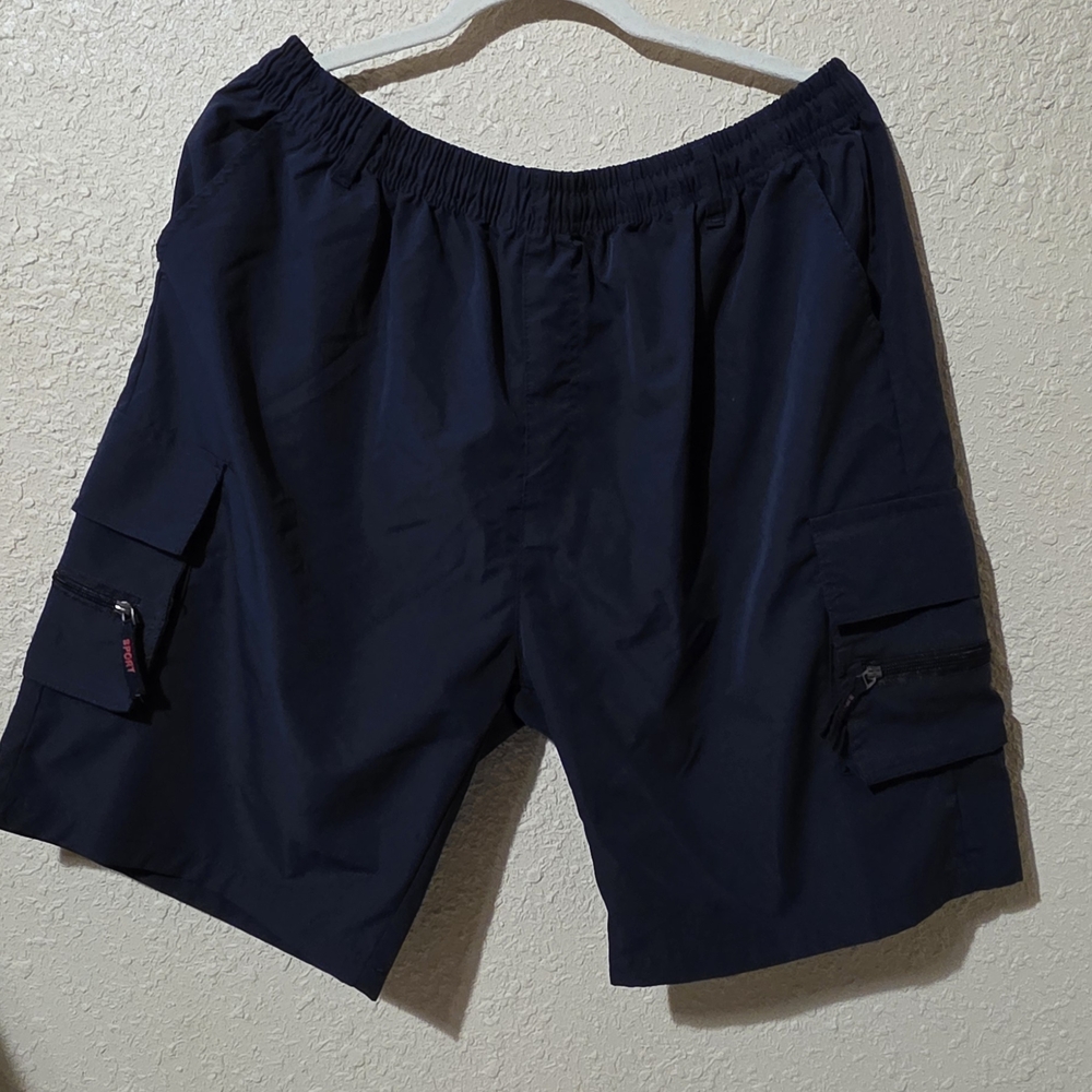 Navy Cargo Shorts for Men